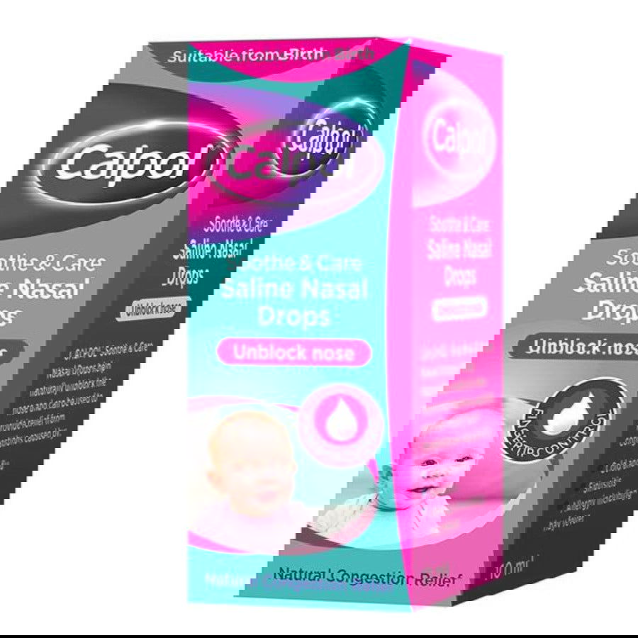 Calpol Soothe And Care Saline Nasal Drops 10ml