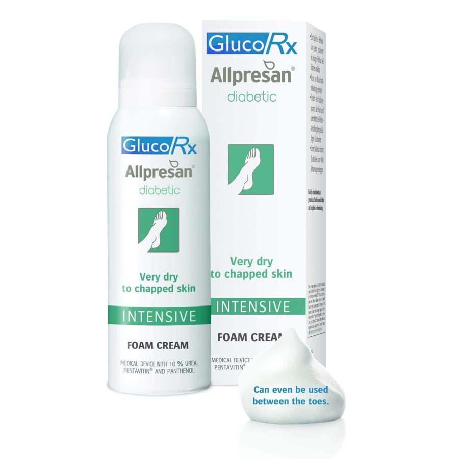GlucoRx Allpresan Diabetic Foot Foam Cream Intensive 125ml