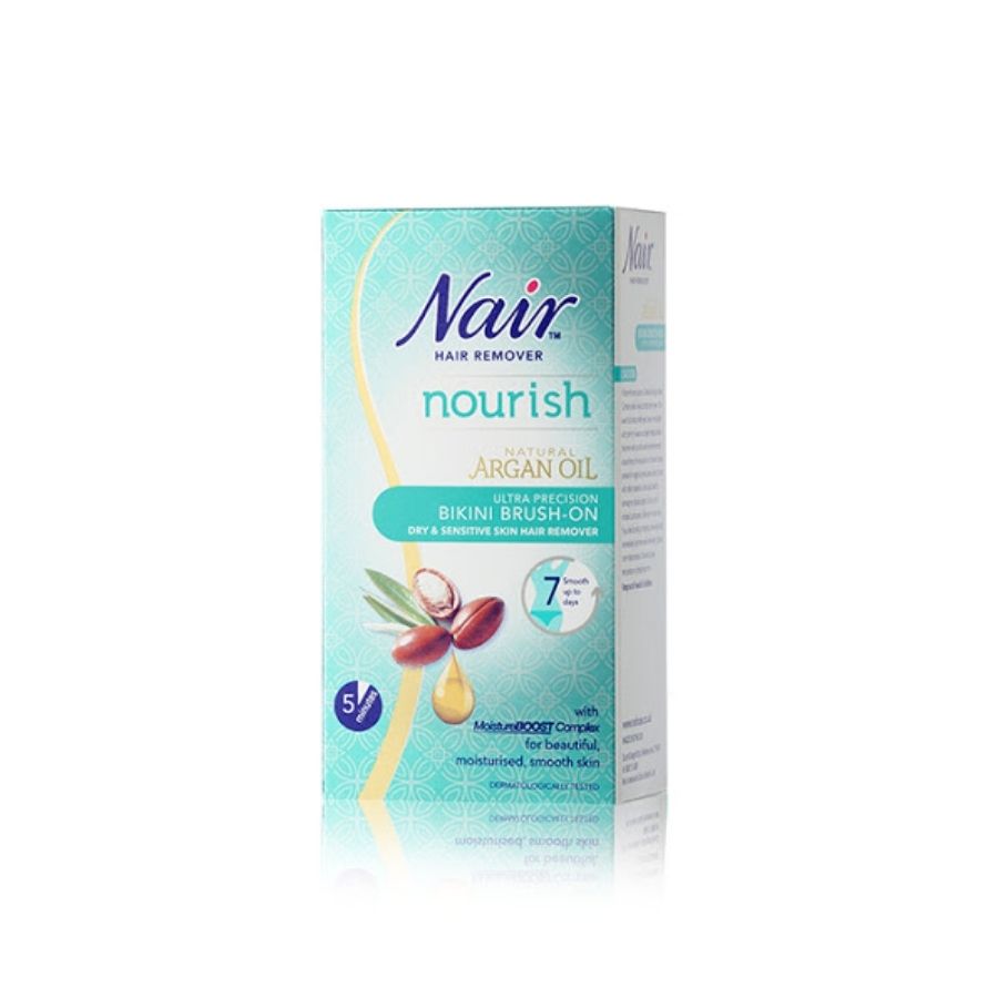 Nair Hair Remover Nourish Argan Oil Bikini Brush On Cream