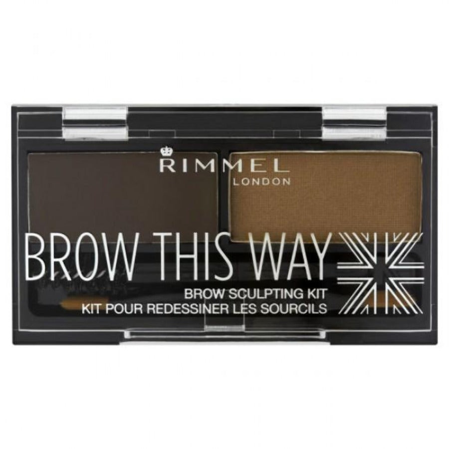 Rimmel Brow This Way Eyebrow Sculpting Kit (Dark Brown)