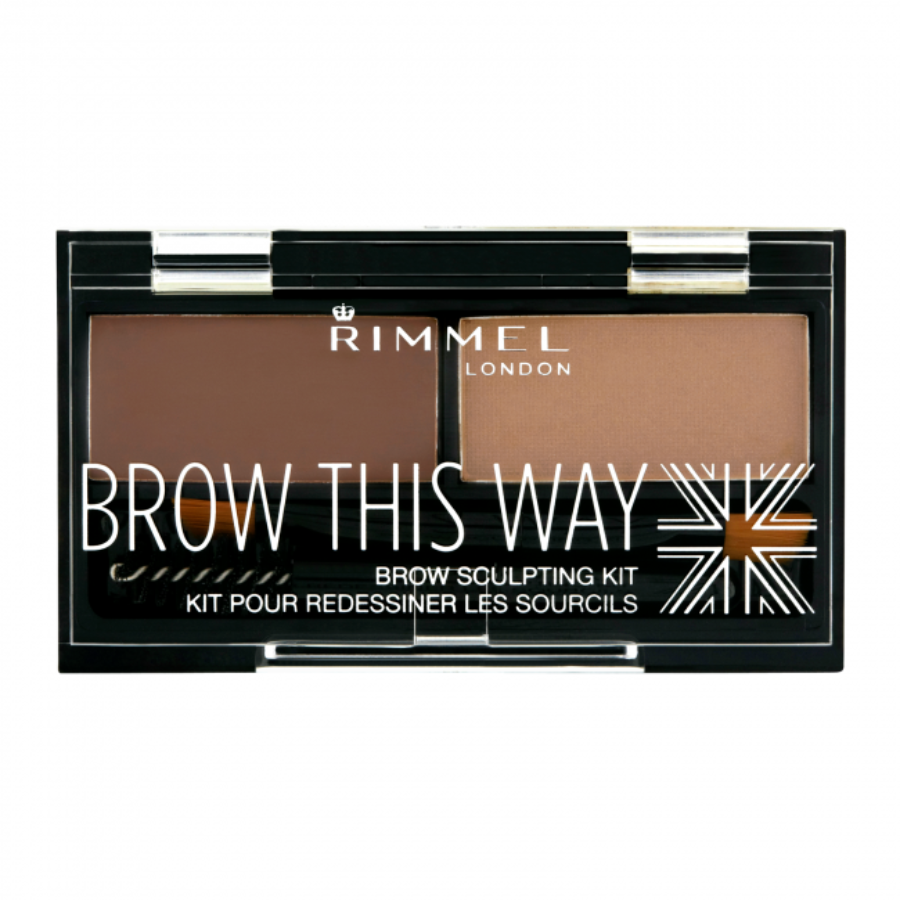 Rimmel Brow This Way Eyebrow Sculpting Kit (Mid Brown)