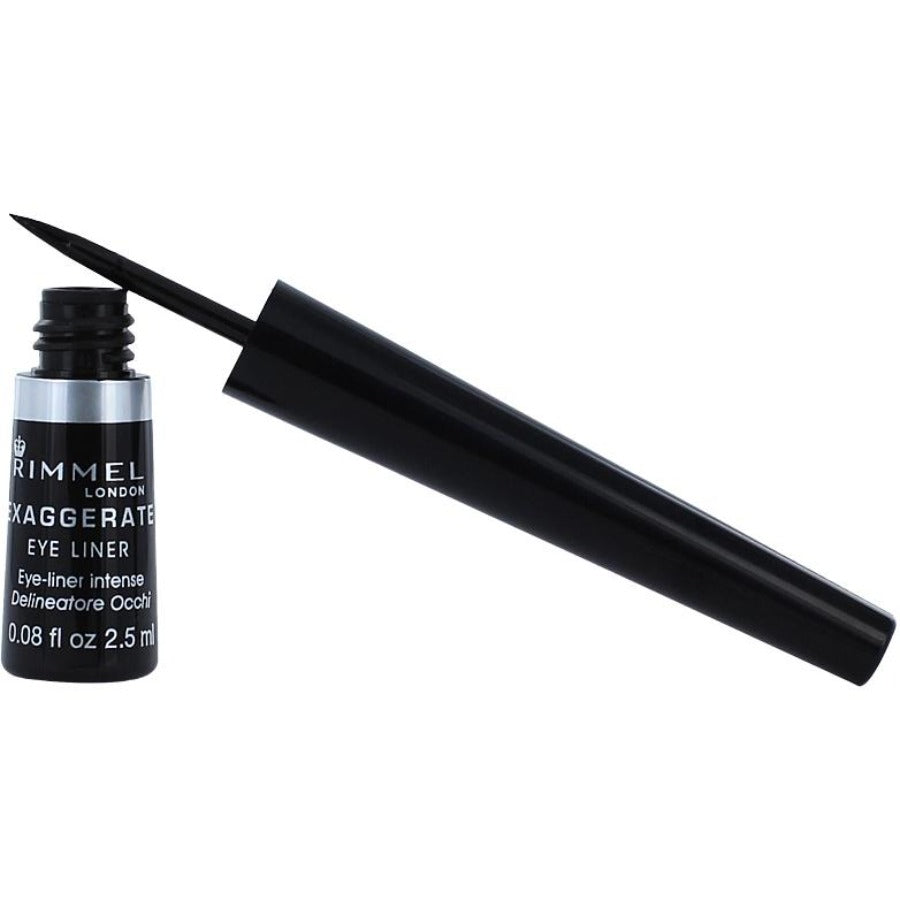 Rimmel Exaggerate Eyeliner - 100% Black 2.5ml | Rimmel Online Ireland