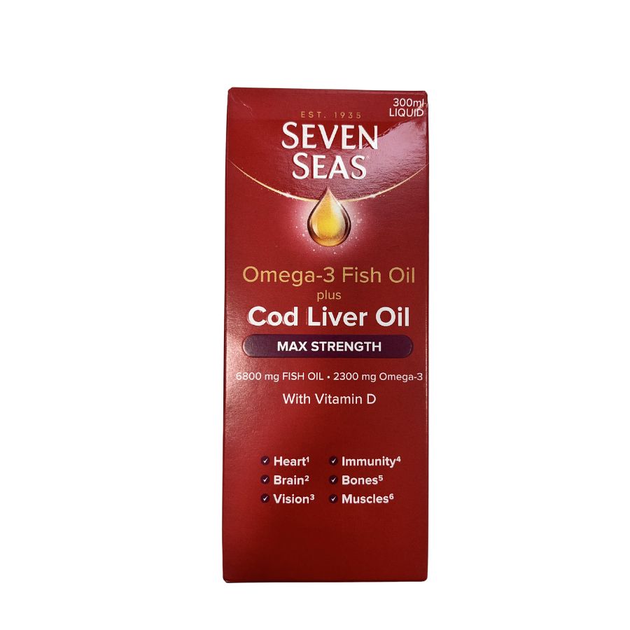 Seven seas Omega3 Fish Oil Plus Cod Liver Oil Max Strength