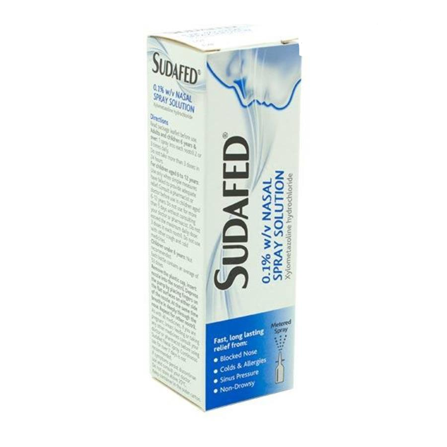 Sudafed Nasal Spray 0.1% Xylometazoline 15ml