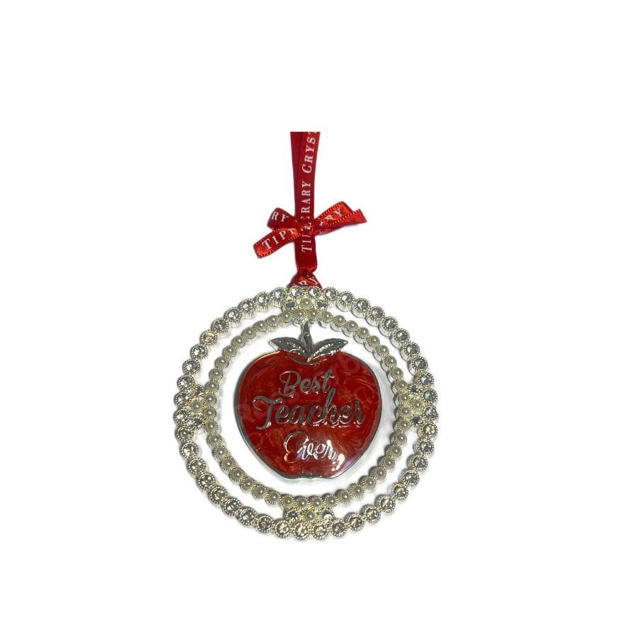 Tipperary Crystal Tree Hanging Decoration 'Best Teacher Ever'