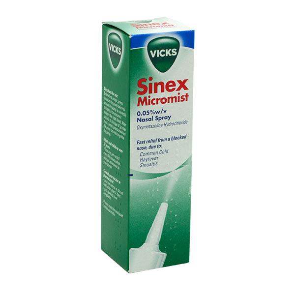 Vicks Sinex Decongestant Nasal Spray 0.05% Oxymetazoline 15ml