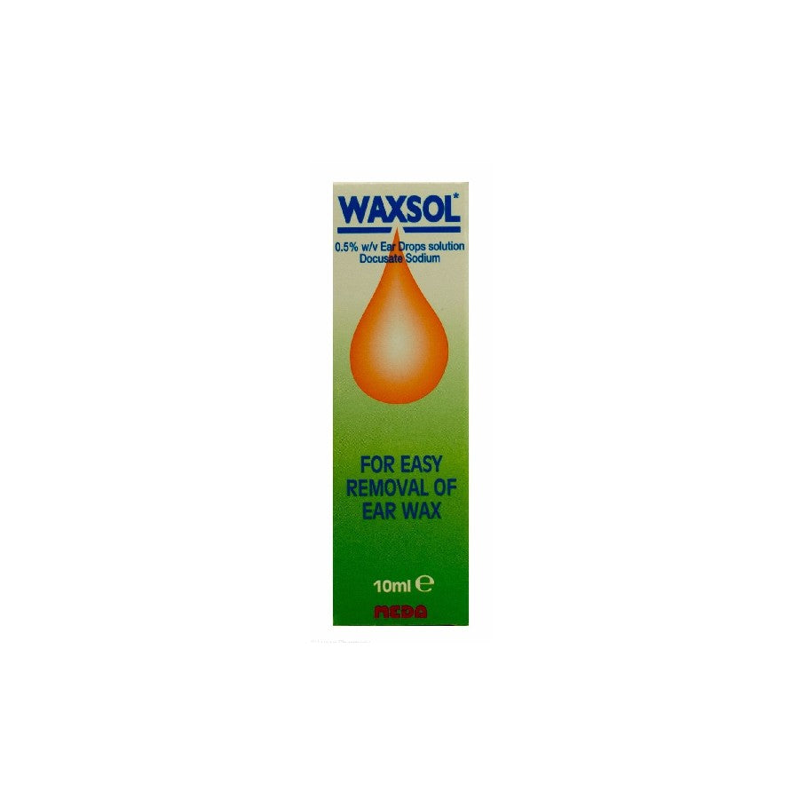 Waxsol 0.5% w/v Ear Drops Solution 10ml