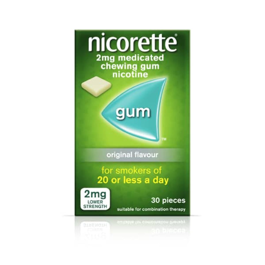 Nicorette 2mg Original Flavour Gum piece