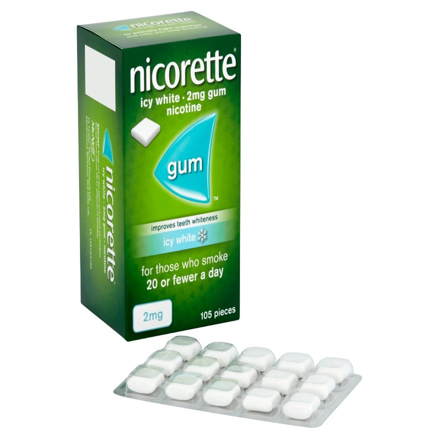 Nicorette 2mg Icy White 105 Pieces