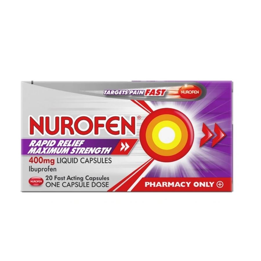 Nurofen Ibuprofen Rapid Relief Liquid Capsules 400mg Pack
