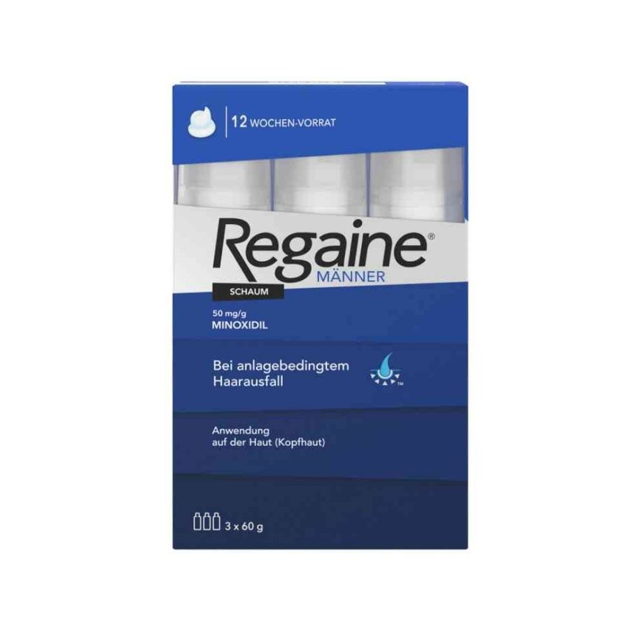 Buy Regaine Men Strength Foam 5% Minoxidil UK, Europe
