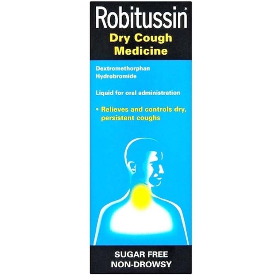 Robitussin Dry Cough 5mg 5ml Dextromethorpan Oral Solution 100ml