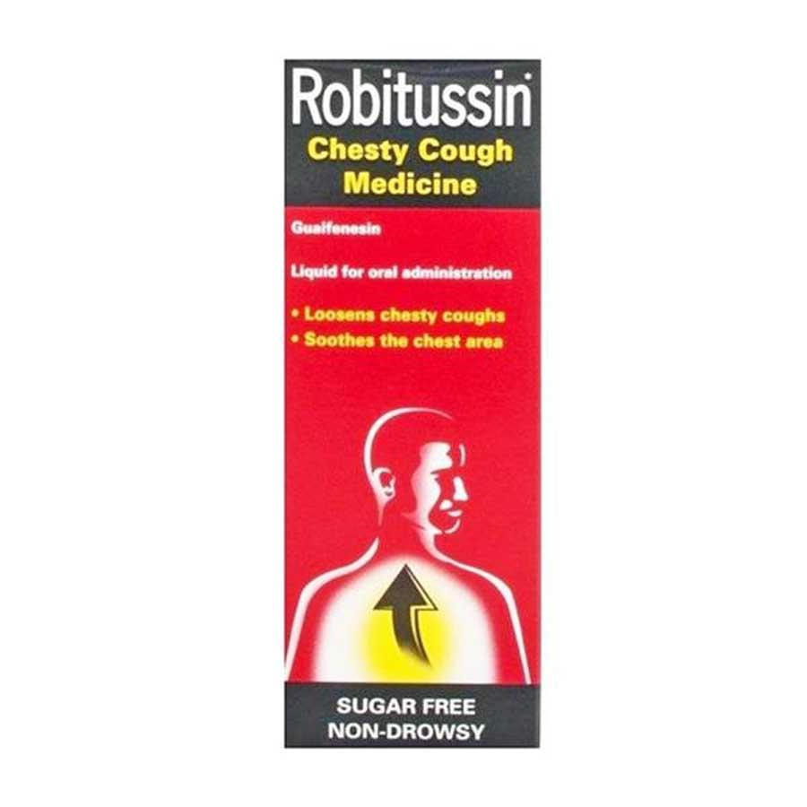 Robitussin Chesty Cough 100mg 5ml Guaifenesin Oral Solution 100ml
