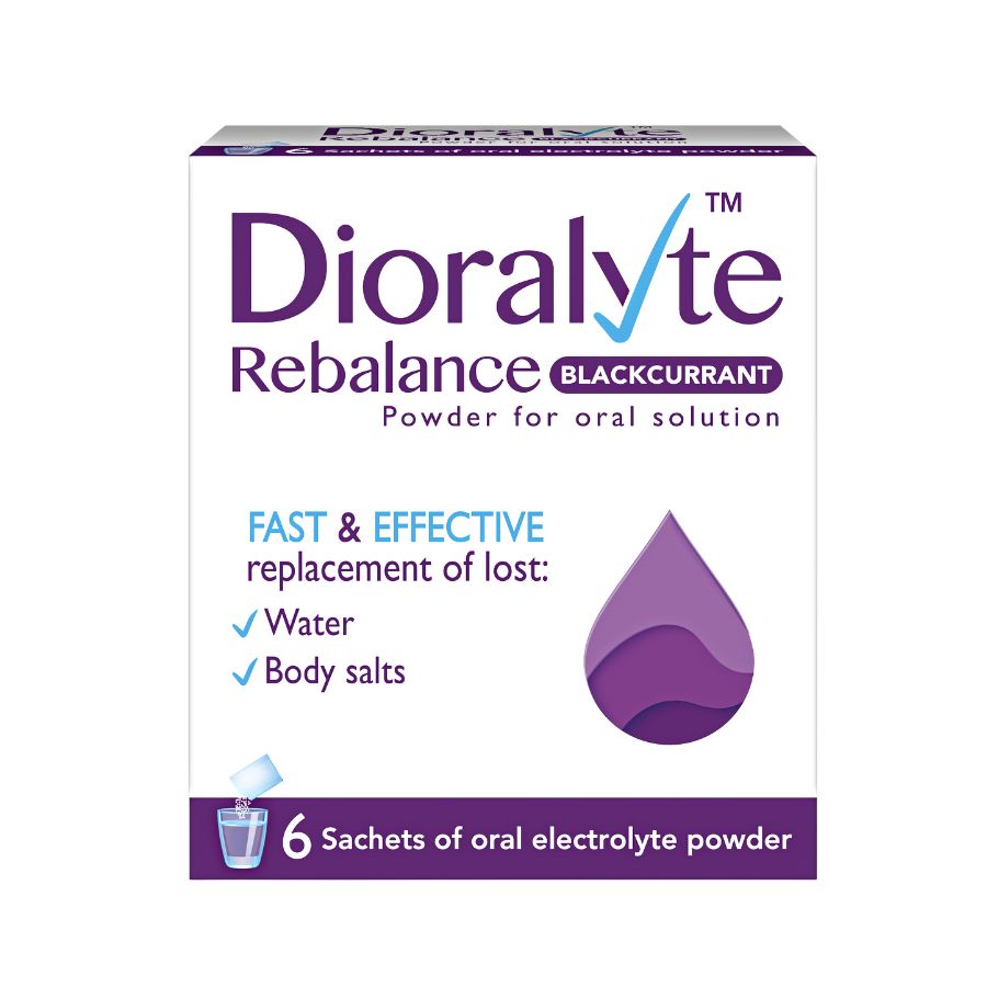 Dioralyte Rebalance Blackcurrant Electrolyte Sachets 