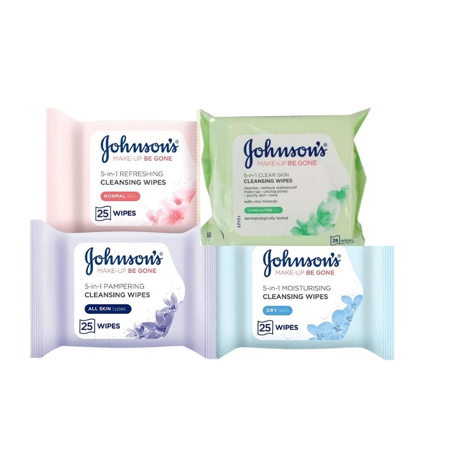 Johnson's Make-Up Be Gone Wipes - 25 Pack 