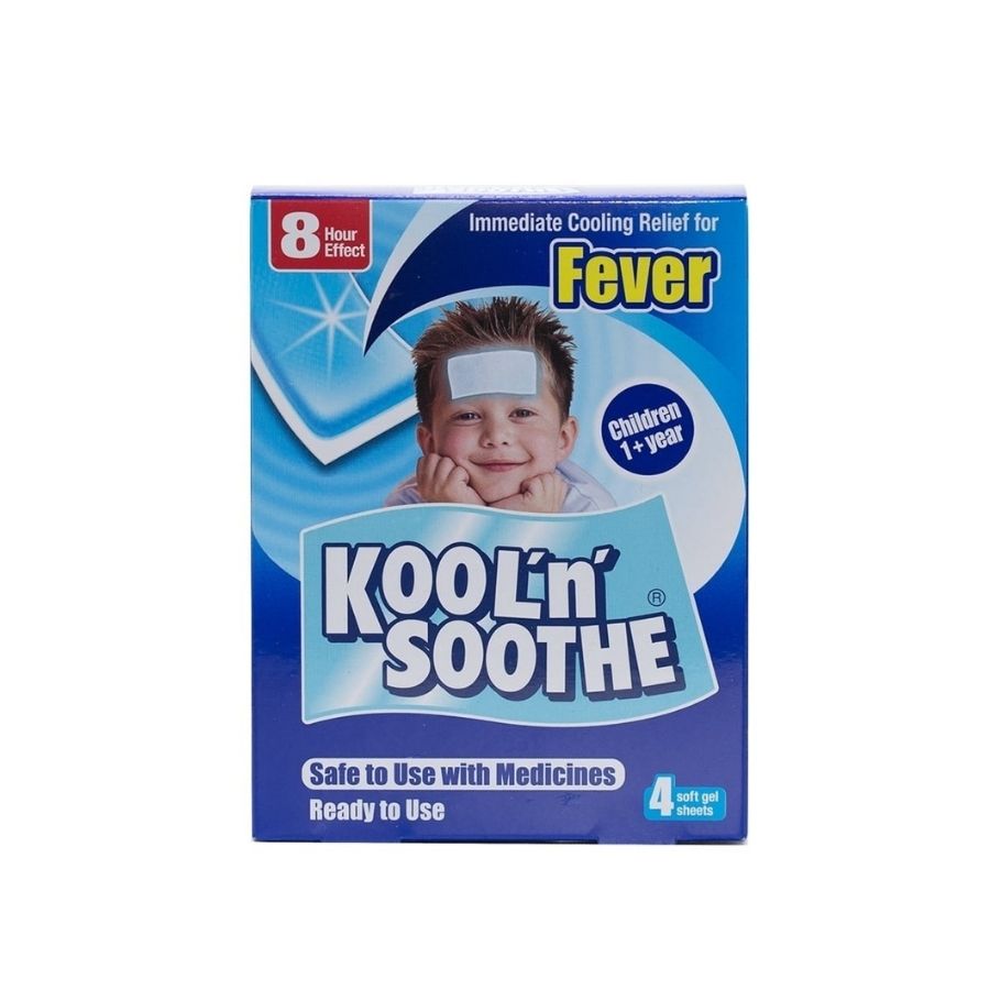 Kool N Soothe Fever Soft Gel Sheets 4 Pack 