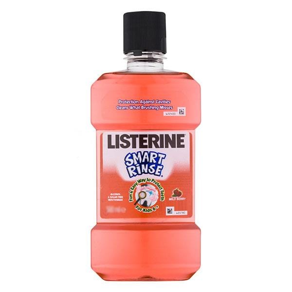 Listerine Smart Rinse Mild Berry Mouthwash 250ml 
