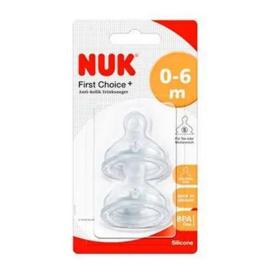 NUK First Choice+ Anti-Colic Teat 0-6M 