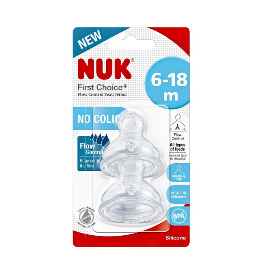 NUK First Choice+ Anti-Colic Teat 6-18M 