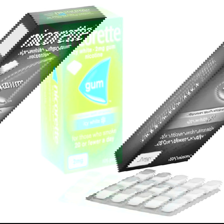 Nicorette 2mg Icy White 105 Pieces 
