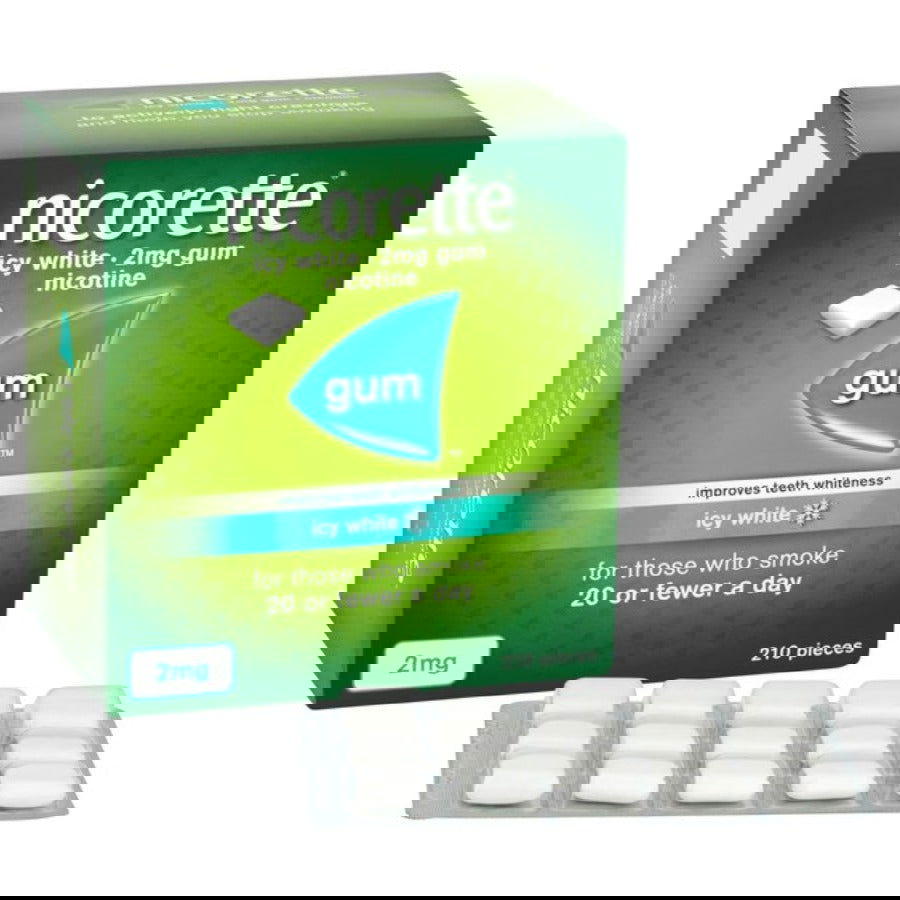 Nicorette 2mg Icy White 210 Pieces 