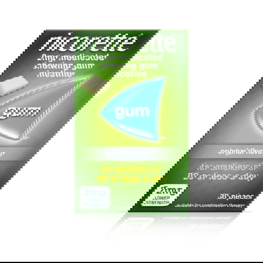 Nicorette 2mg Original Flavour Gum 30 piece 