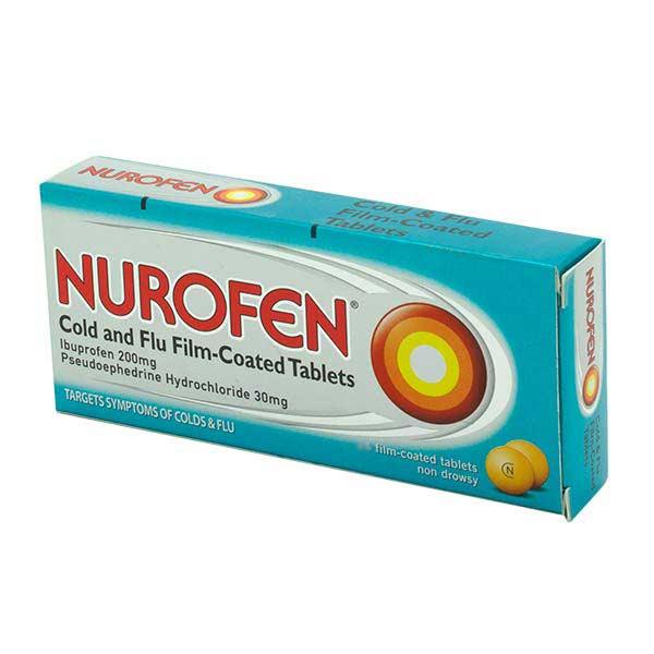 Nurofen Cold & Flu 200mg/30mg Film Coated Tablets 