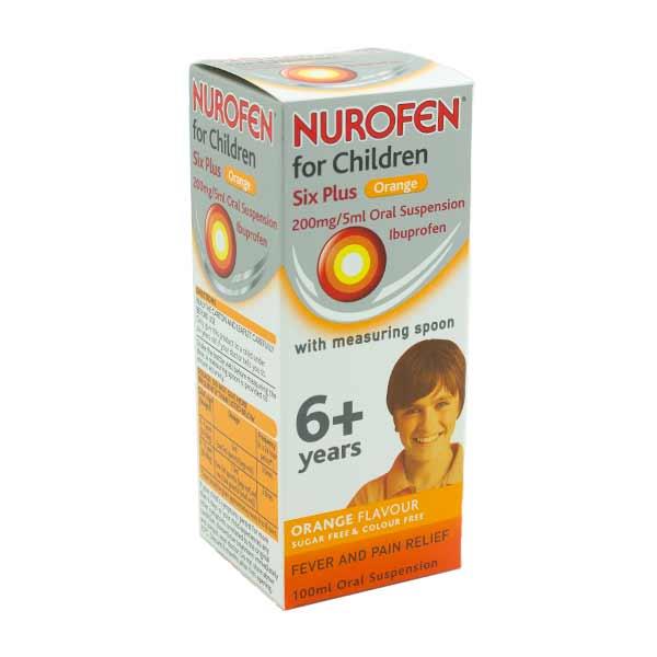 Nurofen For Children Six Plus Orange 
