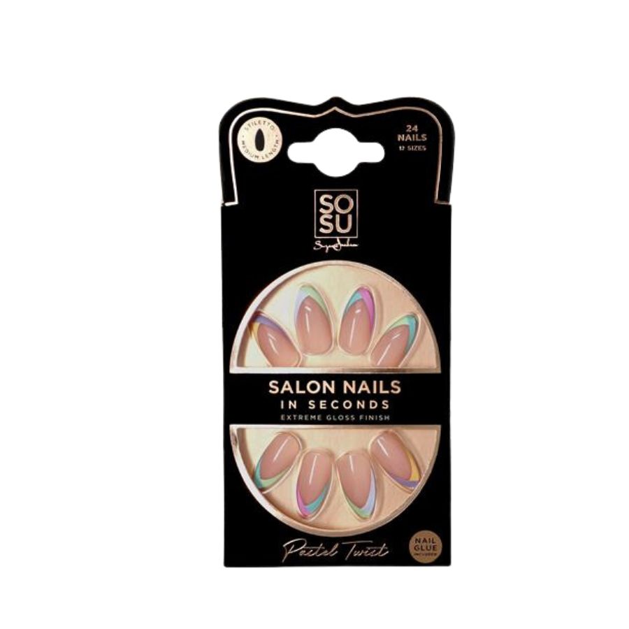 SOSU By Suzanne Jackson Pastel Twist Salon Nails 