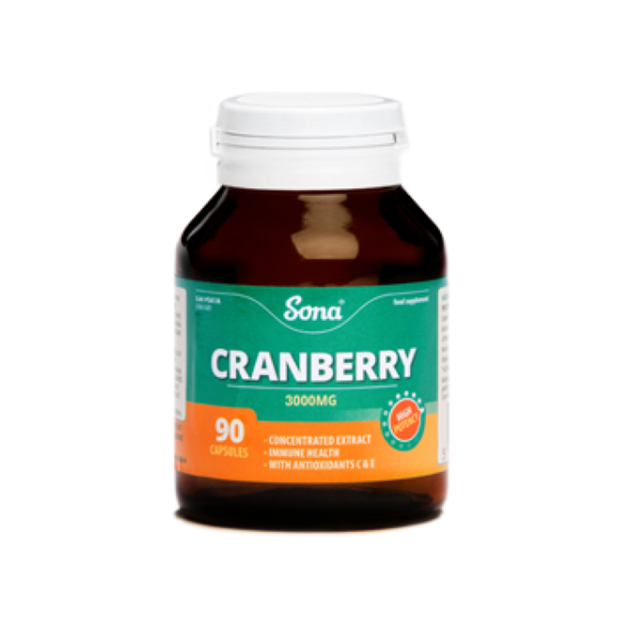 Sona Cranberry 90 Capsules 