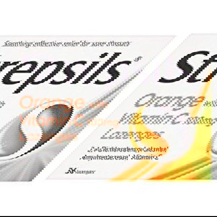 Strepsils Orange & vitamin C 