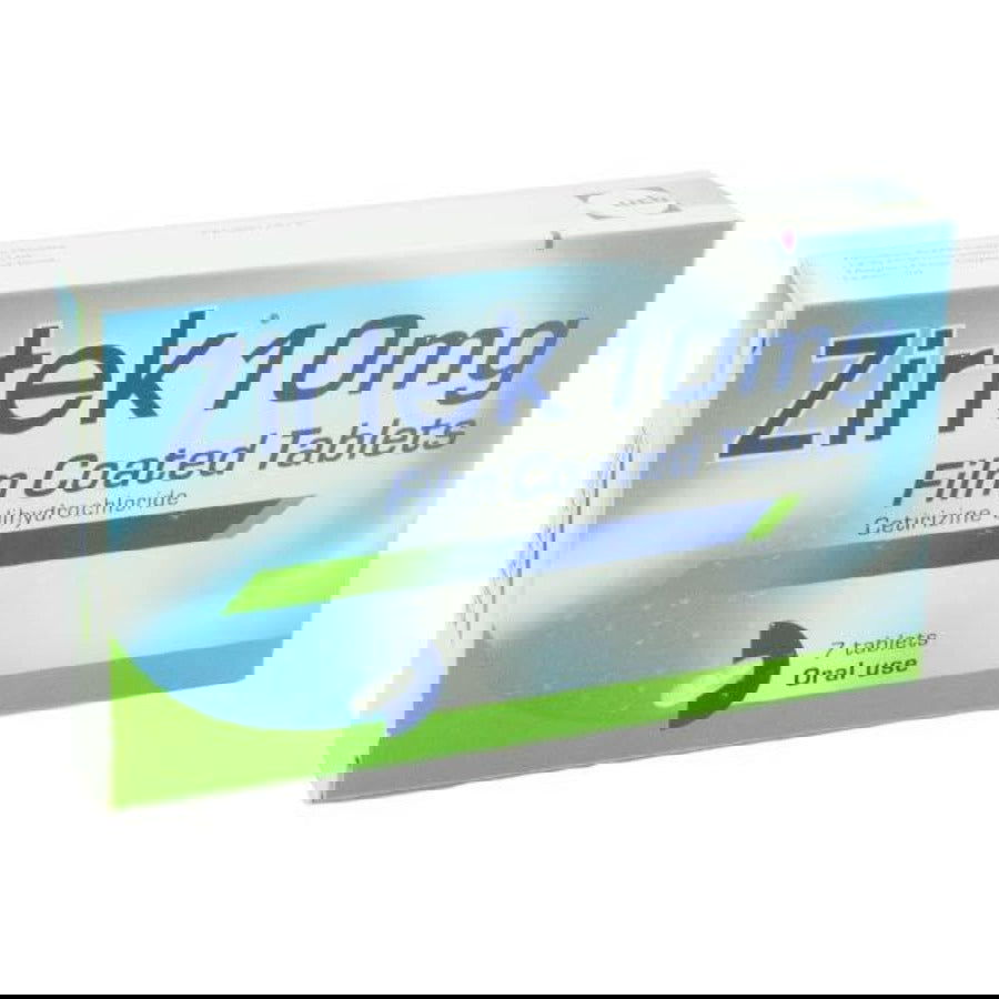 Zirtek Cetirizine 10mg Film Coated Tablets 