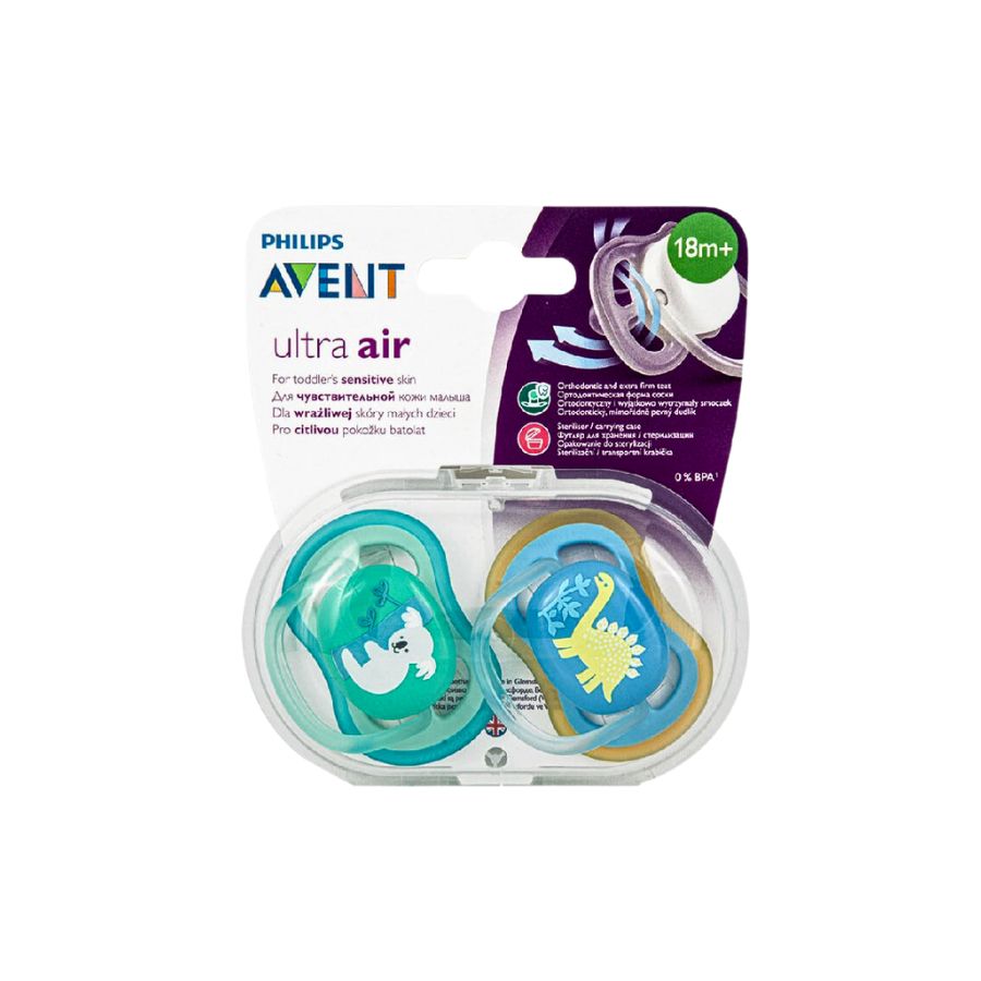 Avent Ultra Air Silicone Soothers 18+ Months