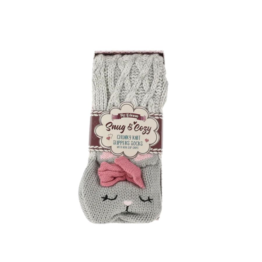 Snug & Cozy Chunky Knit Slipper Socks
