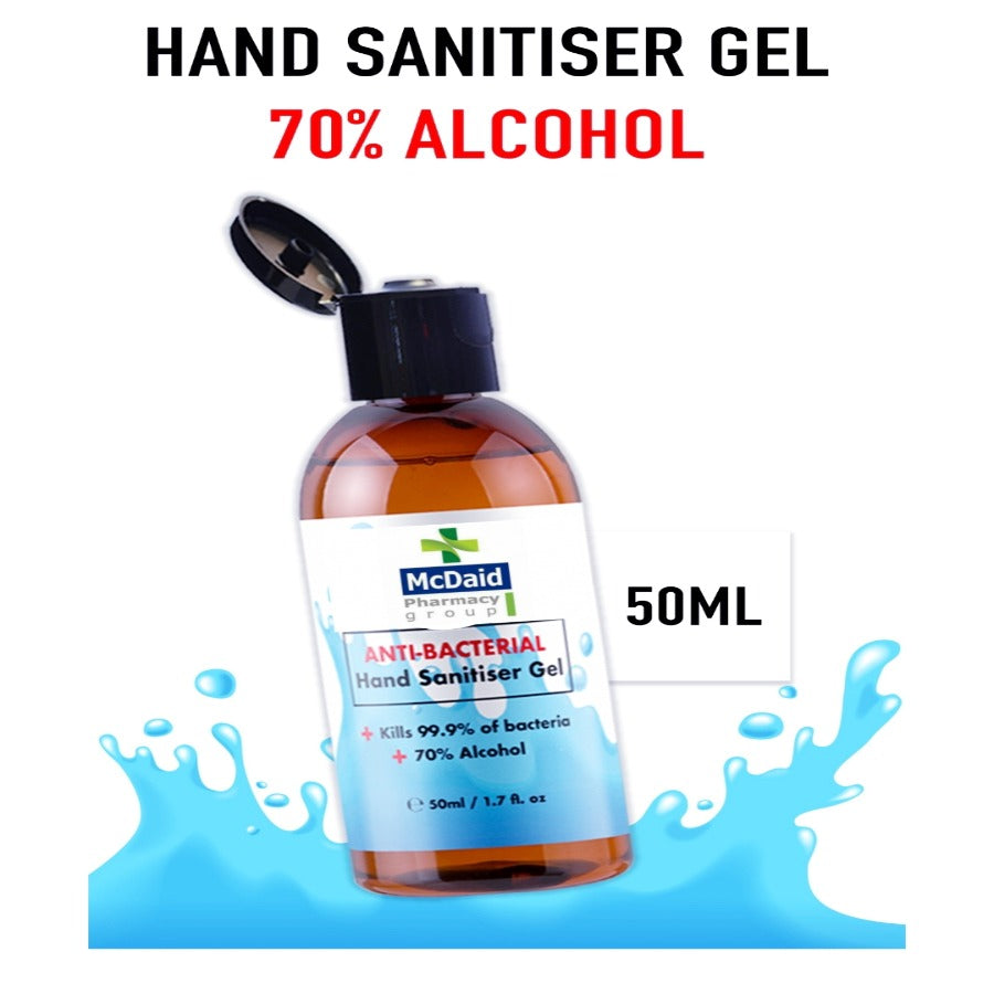 Hand Sanitiser Gel 50ml Alcohol