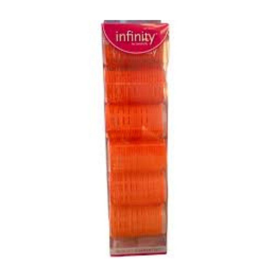 Infinity Orange Self Grip Velcro Hair Rollers pack