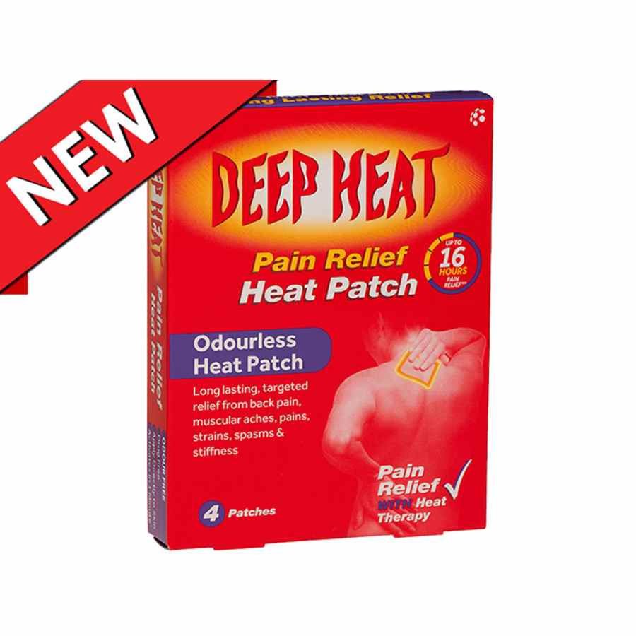 Deep Heat Patches Packs Pain Relief 4pk