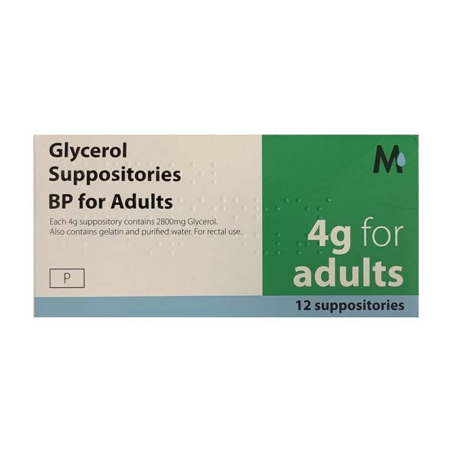 Glycerol Suppositories Adults Pack