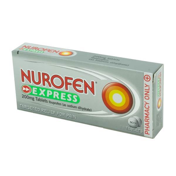 Nurofen Express 200mg Ibuprofen Tablets