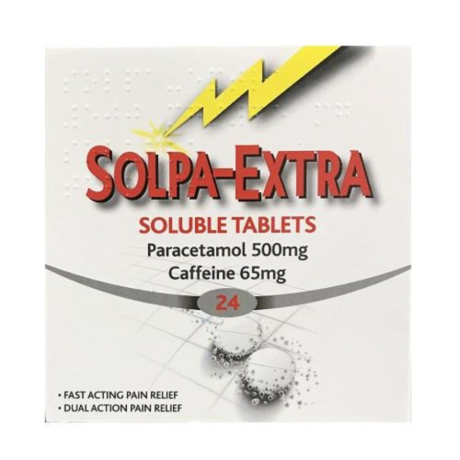 Solpa Extra Soluble 500 65mg Tablets Pack