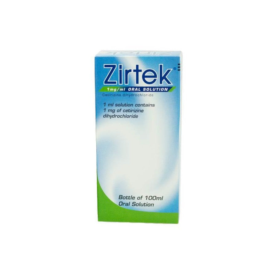 Zirtek Liquid Cetirizine 1mg Oral Solution 100ml
