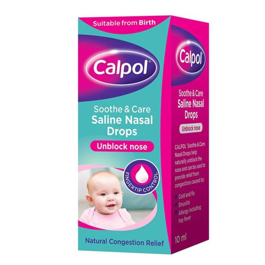Calpol Soothe Care Saline Nasal Drops 10ml