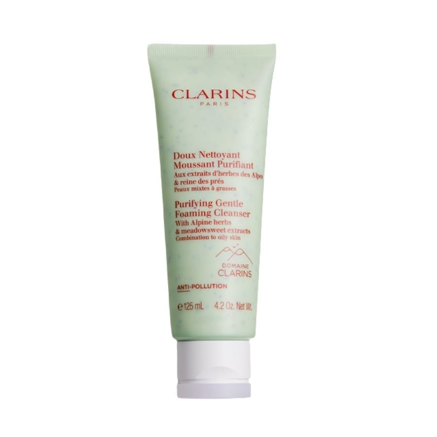 Clarins Gentle Foaming Purifying Cleanser Alpine Herb Meadowsweet Combination Skin 125ml