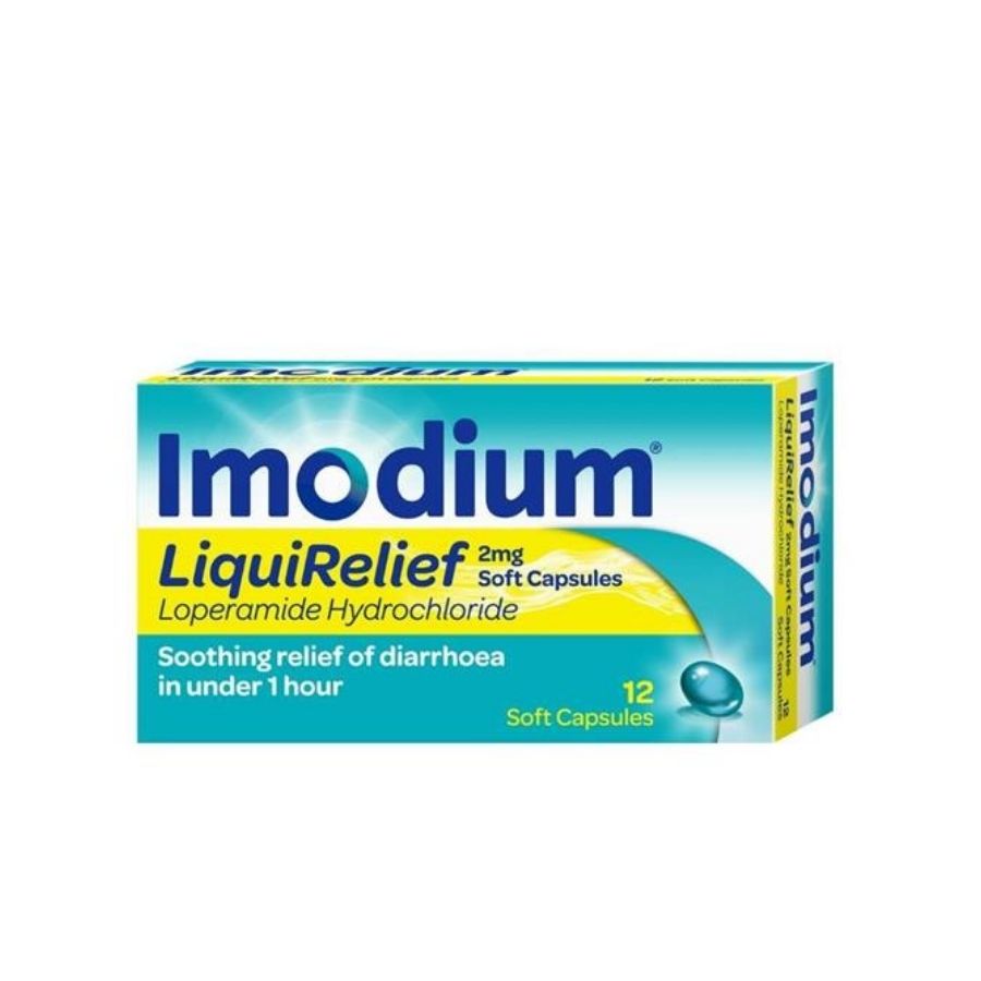 Imodium Liquirelief Loperamide 2mg Capsules Pack
