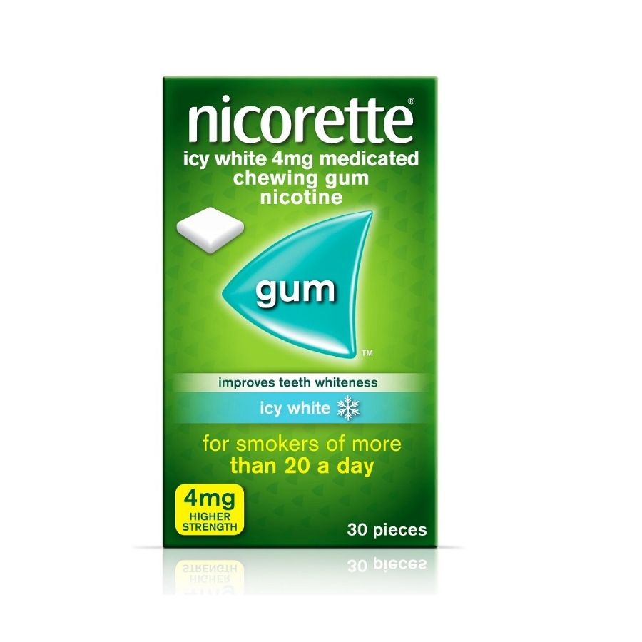 Nicorette 4mg Icy White Gum pack