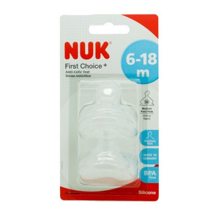 NUK First Choice Anti Colic Teat 18M