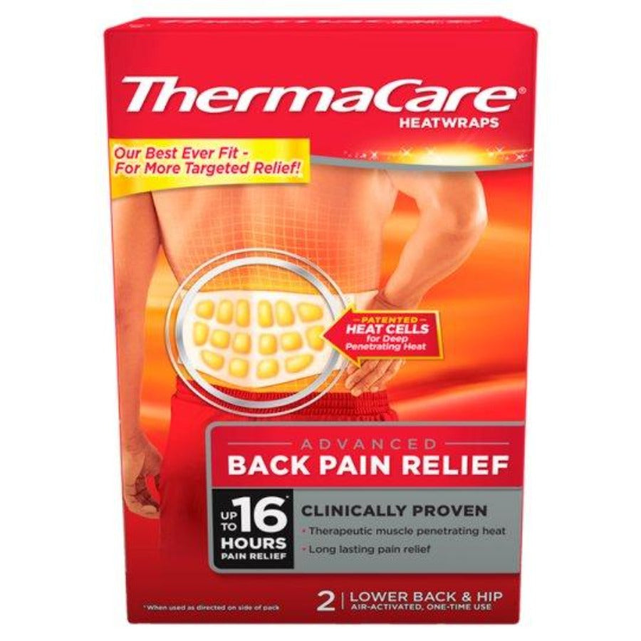 ThermaCare Heat Wrap Pain Relief Lower Back Hip