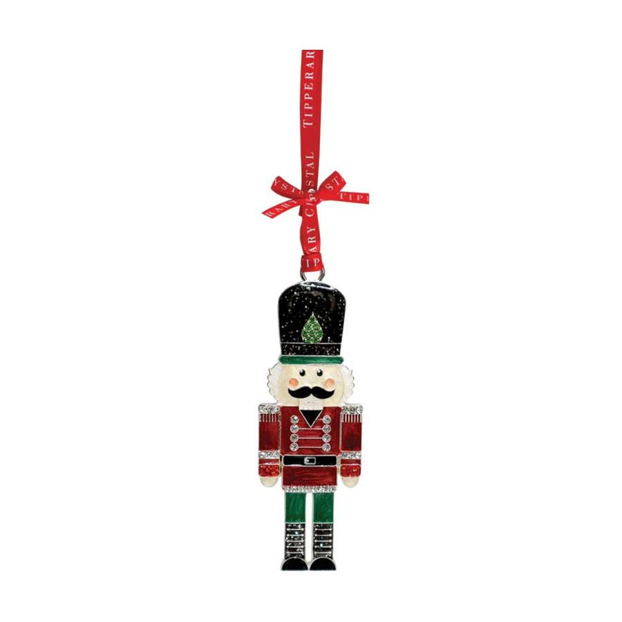 Tipperary Crystal Nutcracker Soldier Tree Hanging Decoration